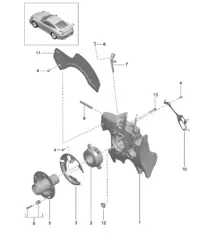 Radträger / Radnabe - PR:D97 - 991 GT2 RS 2014-20