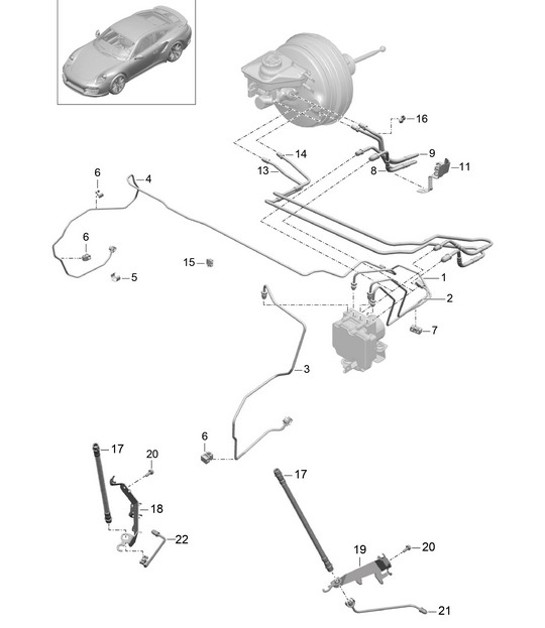 Diagram 604-007 Porsche Cayenne Coupe Turbo V8 4.0L Petrol 550Hp 