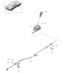 Leva selettrice - PDK, PR:250 - 991 Turbo 2017&gt;&gt;