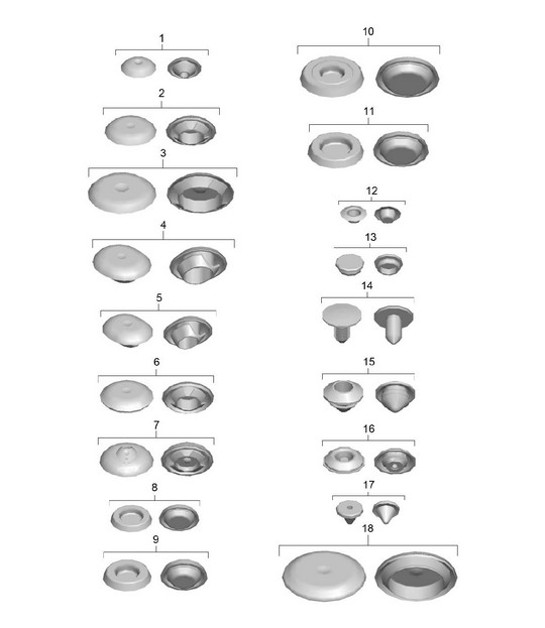 Diagram 801-002 Porsche Cayenne 92A (958) 2010-2017 Body