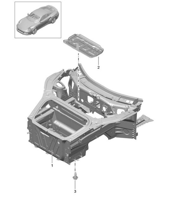 Diagram 801-005 Porsche Cayenne Turbo V8 4.8L Petrol 500HP Body
