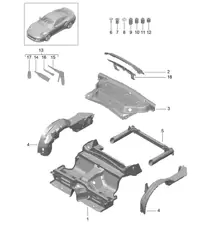 Estremità posteriore 991 Turbo / GT2 RS 2014-20