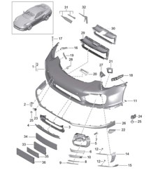 Parachoques delantero 991 Turbo &gt;&gt;2016