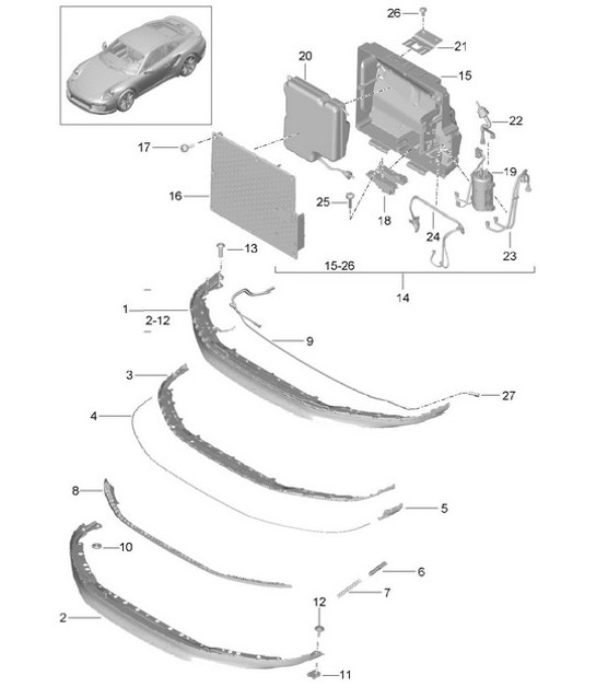 Diagram 802-008 Porsche 968 (1992-1995)  车身