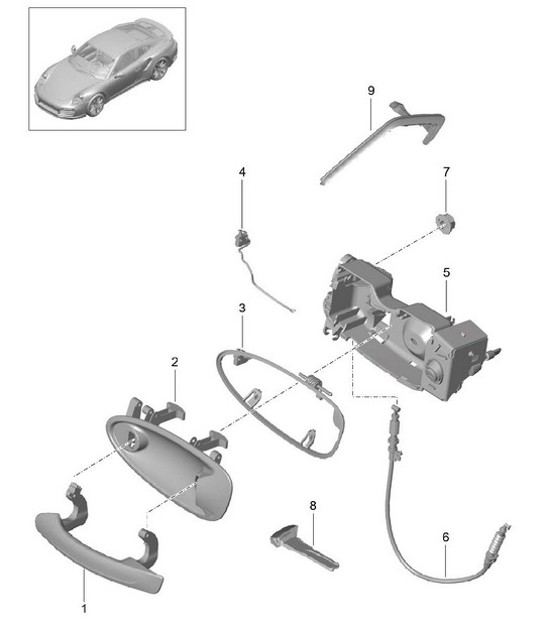 Diagram 804-020 Porsche Macan (95B) MK1 (2014-2018) Body