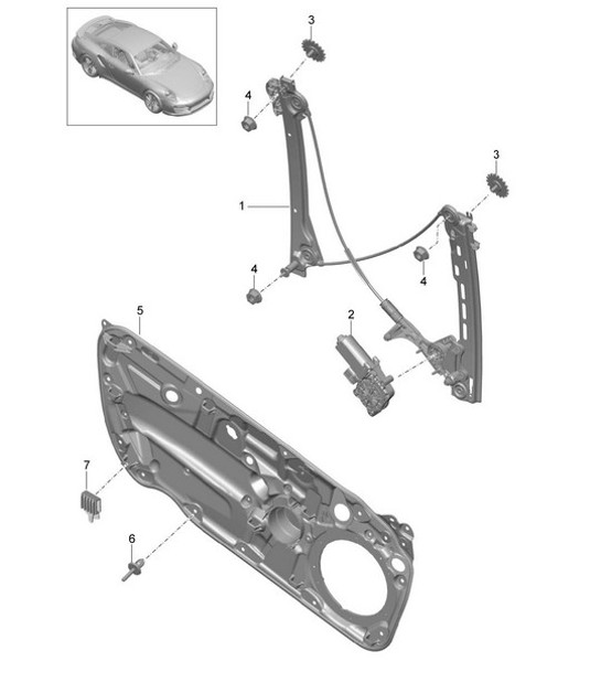 Diagram 804-030 Porsche Cayenne S V8 4.8L benzina 400 CV Carrozzeria