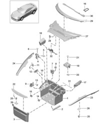 Luggage compartment / Trim 991 Turbo  2017>>