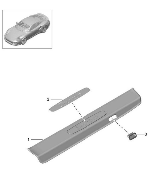 Diagram 807-055 Porsche 卡宴 GTS V8 4.8L 汽油 400HP  车身