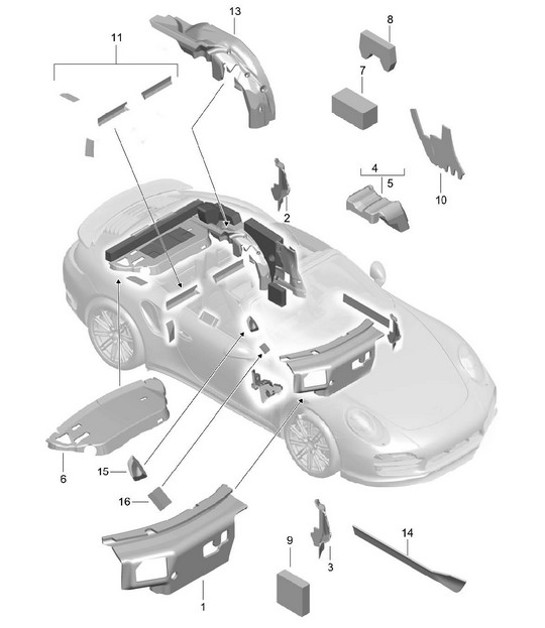 Diagram 807-082 Porsche Cayenne 9PA (955) 2003-2006 Body