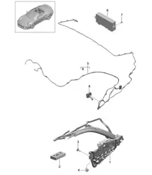 Bastidor superior / Piezas individuales y componentes eléctricos / Lateral - CABRIO - 991 Turbo 2014-20