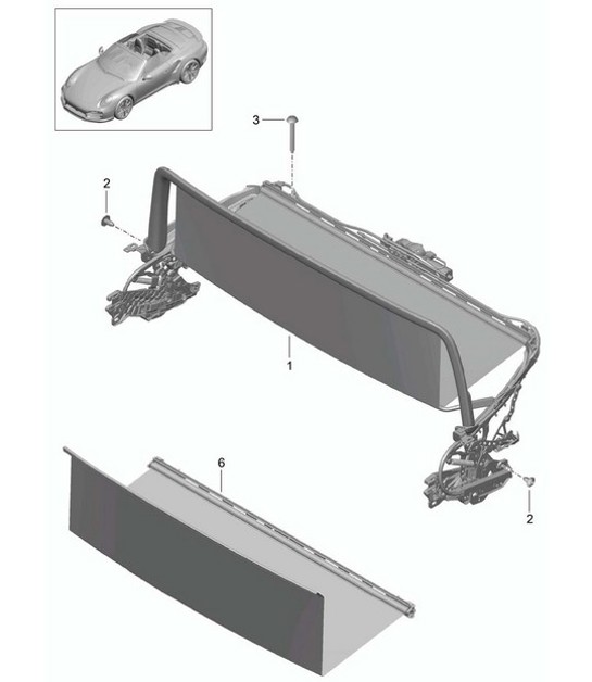 Diagram 811-065 Porsche 991 (911) MK1 2012-2016 Body
