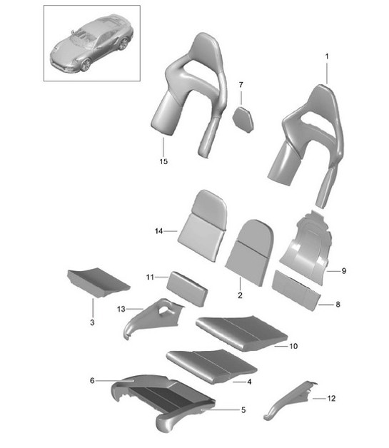 Diagram 817-002 Porsche 991 (911) MK1 2012-2016 Body