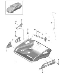 Bucket seat / Seat frame / Accessories - Collapsible - 991 Turbo >>2016 Bucket seat / Seat frame / Accessories - Collapsible - 991 Turbo >>2016