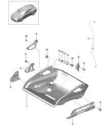 Bucket seat / Seat frame/ Accessories - Collapsible - 991 Turbo / GT2 RS 2017>> Bucket seat / Seat frame/ Accessories - Collapsible - 991 Turbo / GT2 RS 2017>>