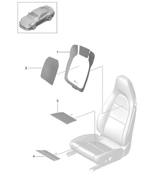 Diagram 817-012 Porsche 991 (911) MK1 2012-2016 Body
