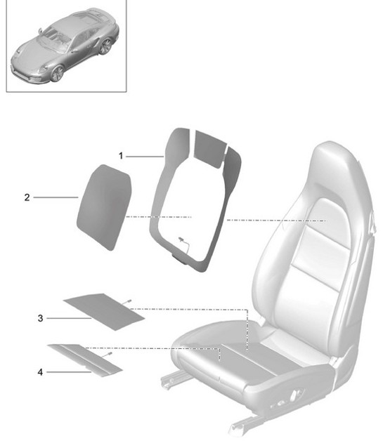 Diagram 817-013 Porsche Cayman 987C/981C (2005-2016) Body