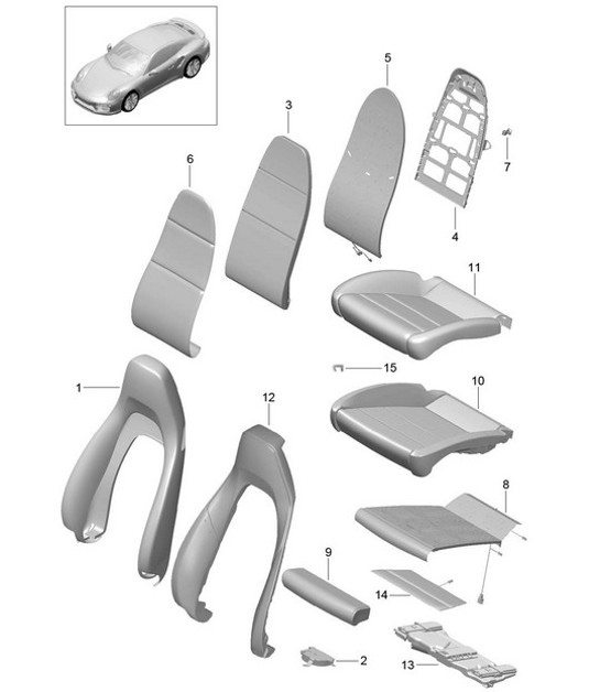 Diagram 817-018 Porsche Cayenne MK1 (955) 2003-2006 Karosserie