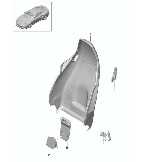 Diagram 817-024 Porsche 991 (911) MK1 2012-2016 Body