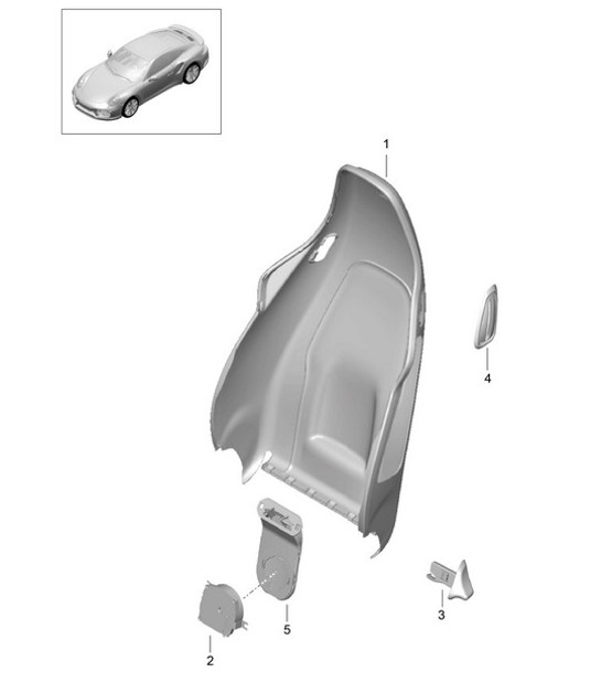 Diagram 817-025 Porsche Cayman 987C/981C (2005-2016) Body