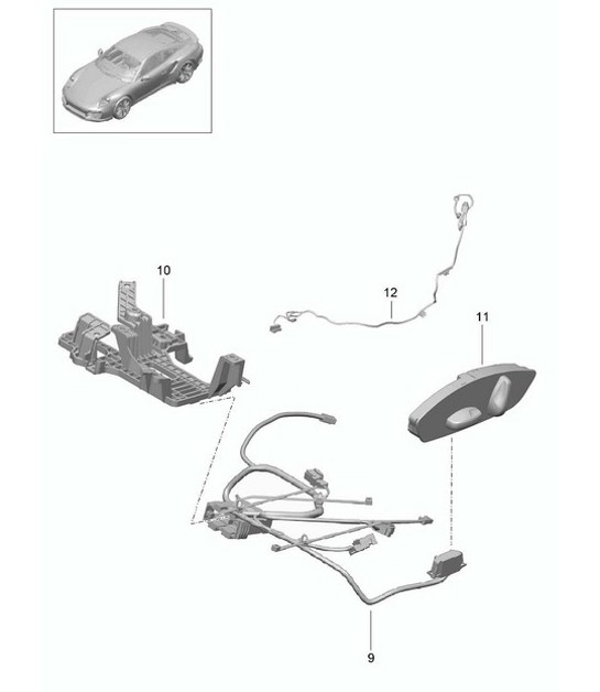 Diagram 817-034 Porsche 991 (911) MK1 2012-2016 Carrocería