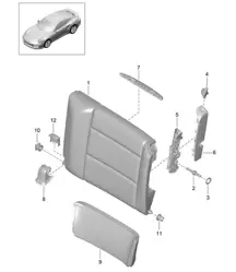 Notsitzlehne / Zubehör - COUPE - 991 Turbo / GT2 RS 2017>>