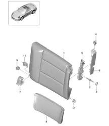Notsitzlehne / Zubehör - CABRIO - 991 Turbo / GT2 RS 2017>>