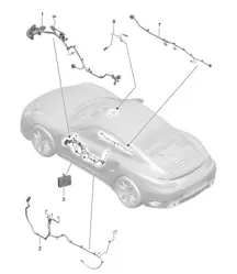 Cableado puertas / Consola central / Guantera / Centralitas puertas / Mando capota 991 Turbo >>2016