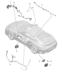 Cableado puertas / Consola central / Centralita puertas / Mando capota 991 Turbo / GT2 RS 2017>>
