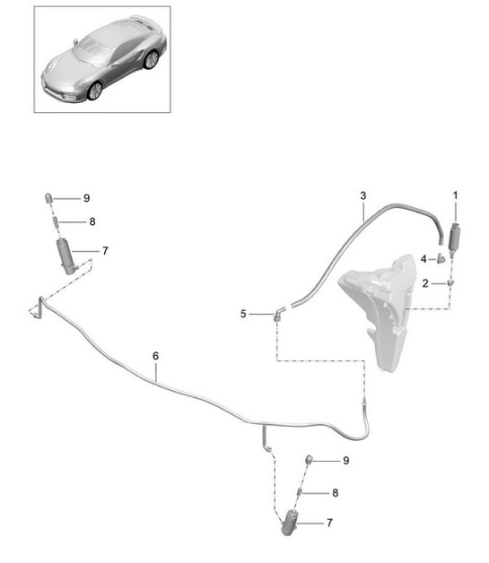 Diagram 904-021 Porsche Cayenne Turbo S V8 4.8L Benziner 550 PS Elektrische Ausrüstung