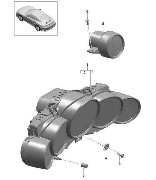 Diagram 906-003 Porsche 997 GT2 2007>> Materiale elettrico