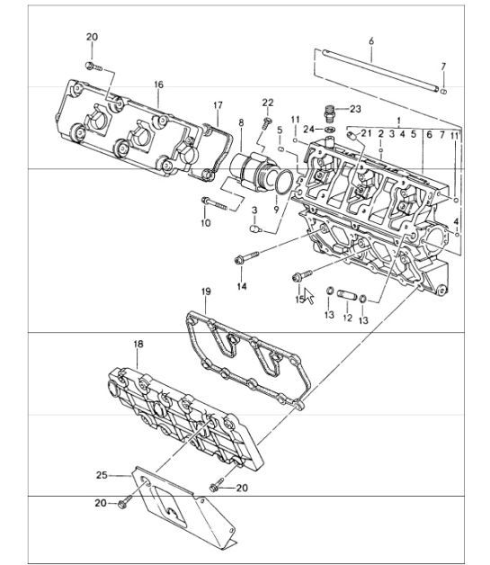 Diagram 103-07 Porsche 911/912 (1965-1989) Motore