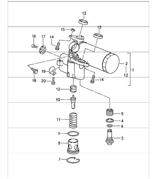 Diagram 104-03 Porsche Cayenne Turbo S 4.5L 2006>> Motor