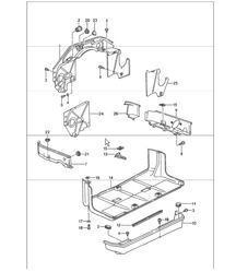 engine cover protective plate 993 1994-98 engine cover protective plate 993 1994-98