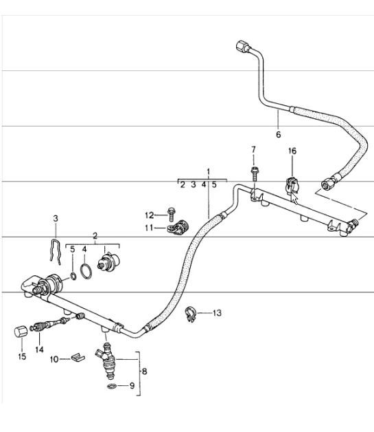 Diagram 107-05 Porsche 996 C4 3.6L 09/01-2005 引擎
