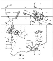 Turboladerölpumpe für Turbolader 993 1994-98 Turboladerölpumpe für Turbolader 993 1994-98