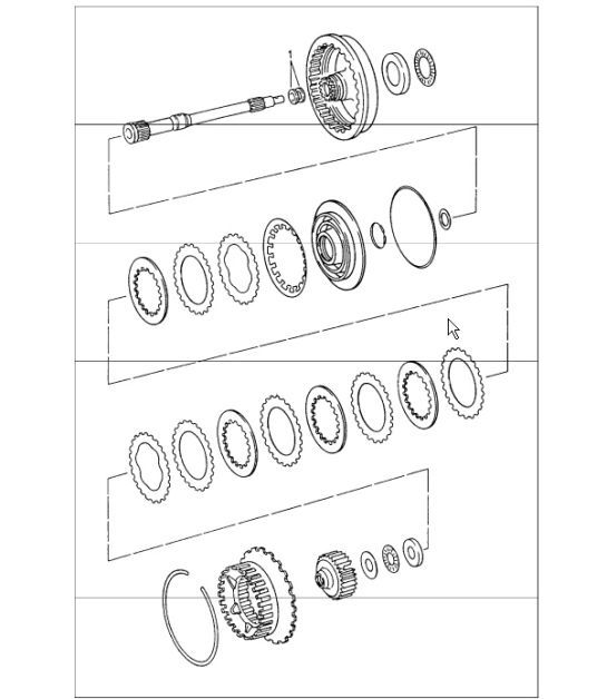Diagram 340-00 Porsche Boxster 986/987/981 (1997-2016) Transmission