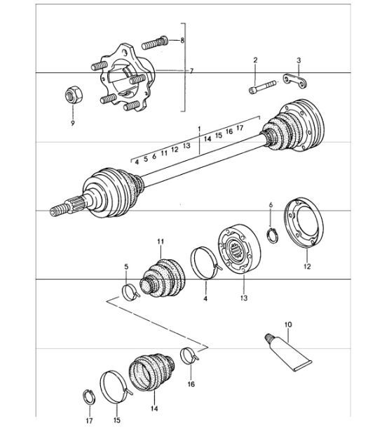 Diagram 501-05 Porsche Taycan (9J1) MK1 2020-2024 