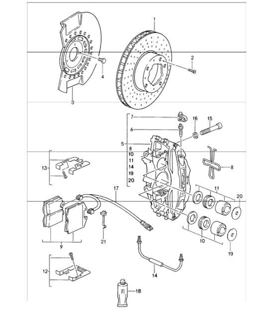 Diagram 602-00 Porsche Cayenne Coupe Turbo S E-Hybrid V8 4.0L 550Hp 