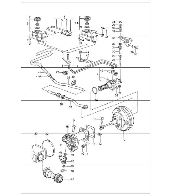 Diagram 604-01 Porsche 991 (911) MK1 2012-2016 Wheels, Brakes