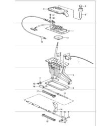 selector lever Tirptronic transmission  (M249) 993 1994-98 selector lever Tirptronic transmission  (M249) 993 1994-98