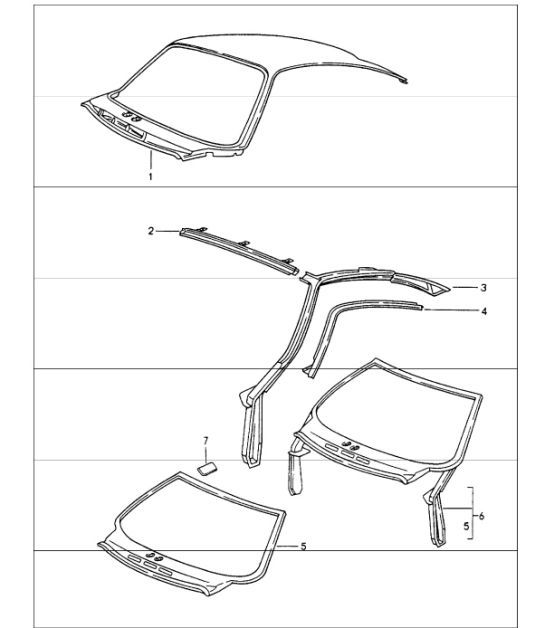 Diagram 801-45 Porsche Cayenne S 4.5L V8 2003>> Carrozzeria
