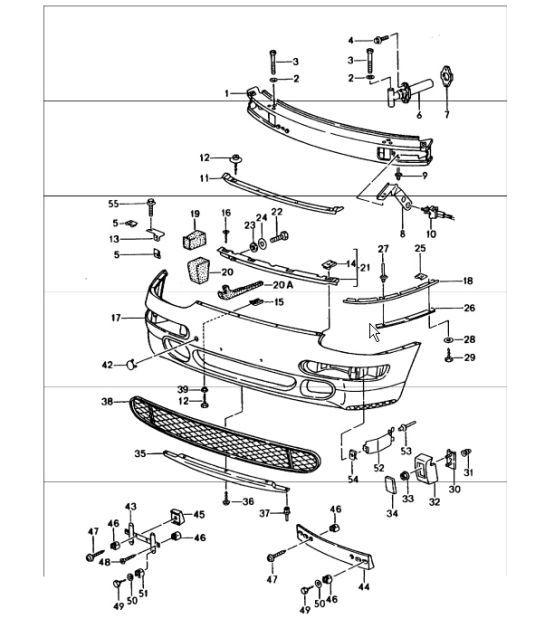 Diagram 802-03 Porsche Cayenne S 4.5L V8 2003>> Carrozzeria