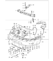 bumper rear 993 1994-98