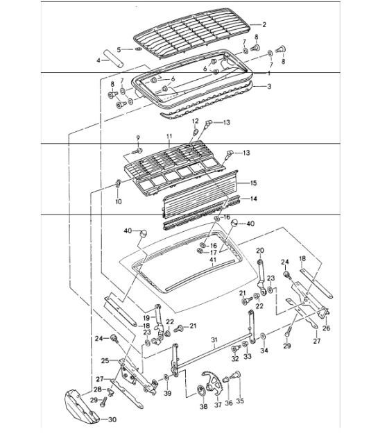 Diagram 803-10 Porsche Boxster GTS 718 4.0L PDK (400 Bhp) Carrozzeria