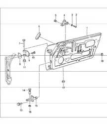porte en blanc 993 1994-98