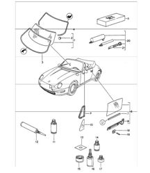 window glazing 993 CABRIO/TARGA 1994-98 window glazing 993 CABRIO/TARGA 1994-98
