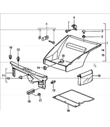 interior equipment: FRONT luggage compartment 993 1994-98