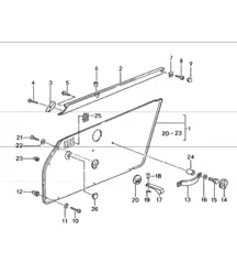 interior equipment doors 993 CARRERA RS 1994-98