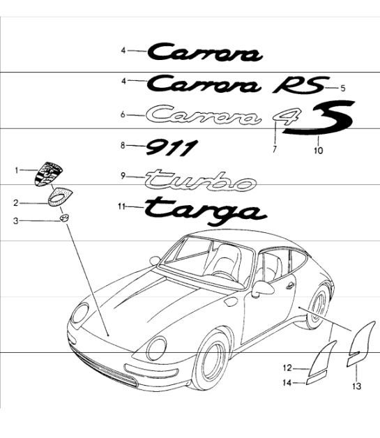 Diagram 810-00 Porsche 卡宴 Turbo S 4.5L 2006>>  车身