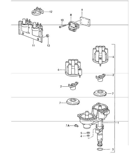 Diagram 901-00 Porsche Cayenne S/GTS 4.8L 2007>> Materiale elettrico